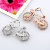 Crystal bicycle shaped broochBrooches