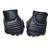 Black leather gloves - fitness / gym /cycling - half fingerGloves