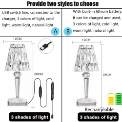 Crystal night light - LED - USB / battery poweredLights & lighting