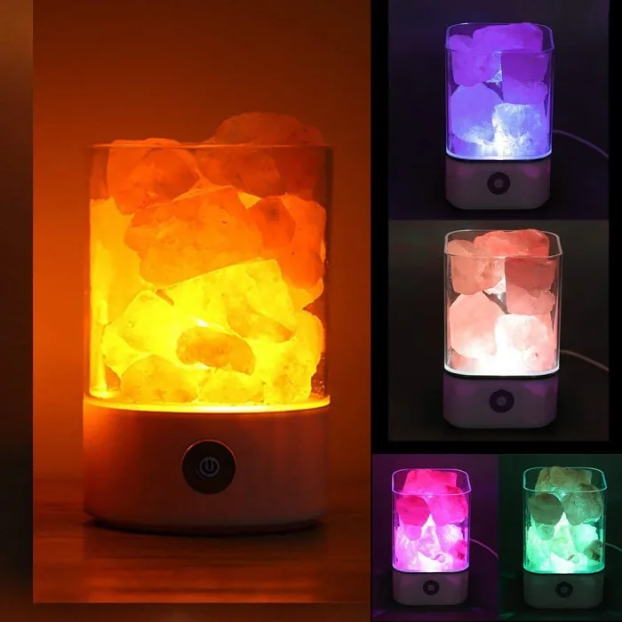 Crystal salt lamp - negative ion light - USBLights & lighting