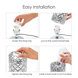 Crystal night lamp - dual USB charging portLights & lighting