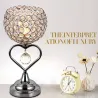 Modern crystal night lamp - heart-shaped - LEDLights & lighting
