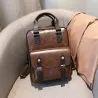 Vintage leather backpack - with anti theft zippers / buckles - waterproofBackpacks