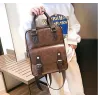 Vintage leather backpack - with anti theft zippers / buckles - waterproofBackpacks
