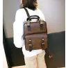 Vintage leather backpack - with anti theft zippers / buckles - waterproofBackpacks