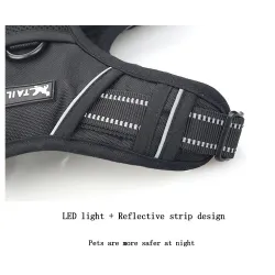 Dog's harness - with LED - adjustable - reflective - waterproofCollars & Leads