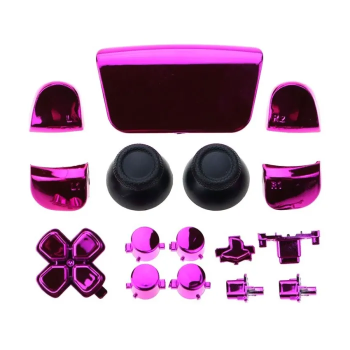Full chrome set - for Playstation PS5 controller - buttons / thumbsticks / joystick cap / L1 / R1 / L2 / R2 / D-padAccessories