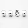 Universal car wheel valves - aluminum caps - hexagonal - 4 piecesWheel parts