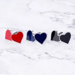 Classic heart shaped cufflinksCufflinks