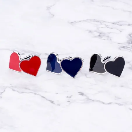 Classic heart shaped cufflinksCufflinks