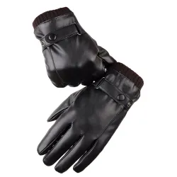 Elegant leather men's gloves - touch screen function - windproofGloves