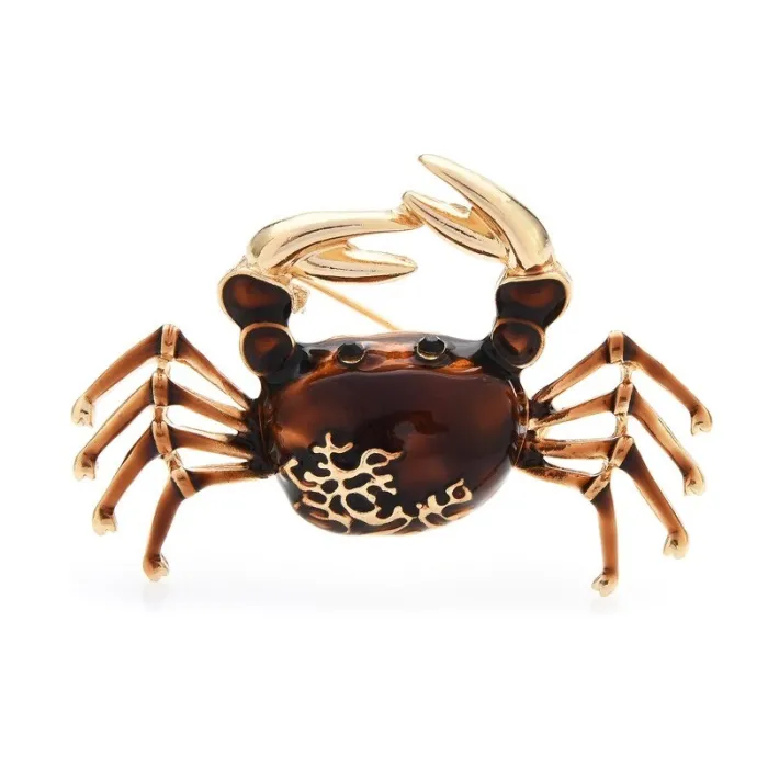 Elegant brooch - crab shapedBrooches