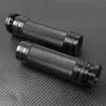 Motorcycle black handlebar grips - aluminum - for Harley VRSC XL XR Dyna Softail / 96-07 Touring - 25mmHand Grips & End
