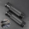 Motorcycle black handlebar grips - aluminum - for Harley VRSC XL XR Dyna Softail / 96-07 Touring - 25mmHand Grips & End