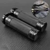 Motorcycle black handlebar grips - aluminum - for Harley VRSC XL XR Dyna Softail / 96-07 Touring - 25mmHand Grips & End