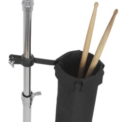 Cylindrical drum stick bag - adjustable - with aluminum alloy clamp for drum standDrums