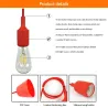 E27 - ceiling lamp holder - socket - silicone rope - 90cmLighting fittings