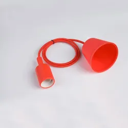 E27 - ceiling lamp holder - socket - silicone rope - 90cmLighting fittings