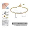 Elegant bracelet - with cubic zirconia - adjustableBracelets
