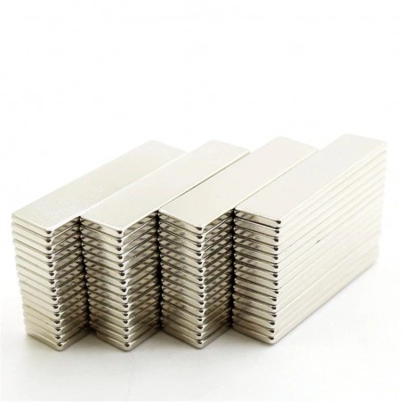 N52 Neodymium magnets - strong - rectangular - 40 * 10 * 2mm - 10 piecesN52