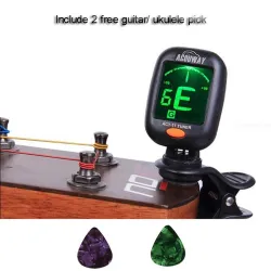 AROMA - guitar / ukulele tuner - electronic - clip-on - 360 degree rotatable - with 5 tuning modelsGuitars