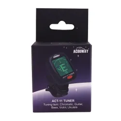 AROMA - guitar / ukulele tuner - electronic - clip-on - 360 degree rotatable - with 5 tuning modelsGuitars