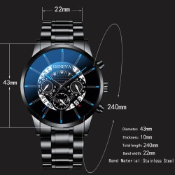 Fashionable quartz watch - stainless steelWatches