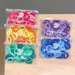 Colorful nylon hair elastics - 50 piecesHair clips
