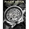 Pagani Design - luxurious automatic men's watch - stainless steel - leather strap - waterproofWatches