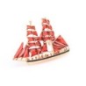 Elegant brooch - with red sailboatBrooches