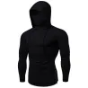 Men's long sleeve hoodie - with face coverHoodies & Sweatshirt