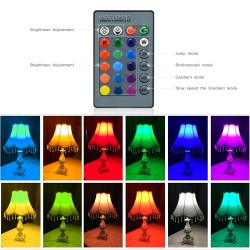 E14 - E27 - GU10 / 5W - 7W - AC110V - 220V - dimmable LED RGB bulb with IR 16 colors remote controller