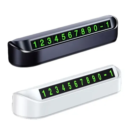 Temporary car number plate - parking card - phone number - with double sided / rotatable luminous lettersCars & Vehicles