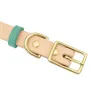 Leather collar - for dogs / cats - personalized pet name - phone number - ID tagCollar & Leads