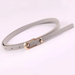 Elegant thin leather belt - adjustableBelts