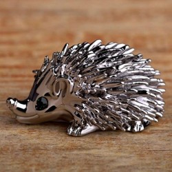 Vintage brooch with a hedgehog - 12 pieces