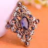Fashionable flower brooch with crystalsBrooches