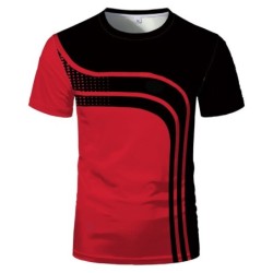 Sports short sleeve t-shirt - 3D digital print - Slim