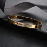 Elegant bracelet - with sliding rhinestones - stainless steelBracelets