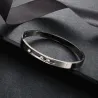 Elegant bracelet - with sliding rhinestones - stainless steelBracelets