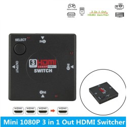HDMI switch - splitter - 3 input 1 output - mini 3 port - for HDTV 1080P
