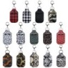 Leather bottle cover - for hand sanitizers / perfume bottles - with keychain - 30mlKeyrings