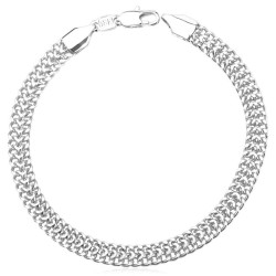 Trendy wide mesh bracelet - punk style - stainless steelBracelets
