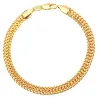 Trendy wide mesh bracelet - punk style - stainless steelBracelets