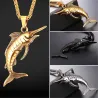 Necklace with swordfish - stainless steel - unisexNecklaces