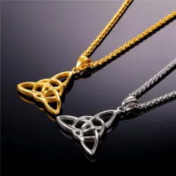 Celtic knots shaped pendant - stainless steel necklaces - viking styleNecklaces