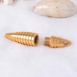 Necklace with bullet shaped pendant - memorial cremation ash holder - mini urn - openableNecklaces