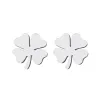 Four leaf clover stud earrings - gold / silverEarrings