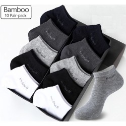 Men's bamboo socks - breathable - antibacterial - ankle length - 10 pairsMen's fashion
