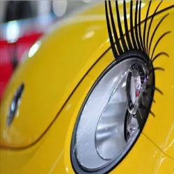 Car headlight decoration - sticker - 3D black eyelashesStickers